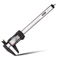 得力(deli)数显卡尺碳纤维电子游标卡尺高精度内外径家用文玩古玩珠宝测量DL90150