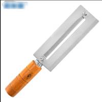 册宣 榉木耐滑厨房不锈钢削甘蔗削水果多用削皮刀W-365