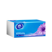 维达(Vinda)超韧抽纸3层130抽S码餐巾纸卫生纸巾自然无香整箱24包 蓝色