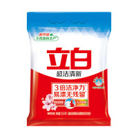 立白超洁清新无磷洗衣粉大袋3.5kg3.5kg家庭装 肥皂粉 低泡易漂 遇水不烫手