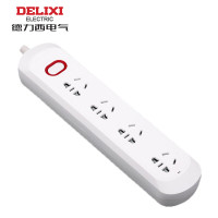 德力西 CDK 单排4个五孔 1平方*2.8M 250VAC CDK1042P8 排插