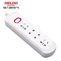 德力西 CDK 单排2个两孔,2个五孔 1平方*1.8M 250VAC CDK1221P8 排插