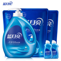 蓝月亮 风清白兰手洗洗衣液温和去污1kg瓶×1+袋装1kg×3+旅行装80g×2