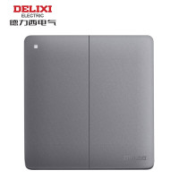 德力西 CD821 开关类 二开多控 灰色 HAEG862KX/SH 面板开关