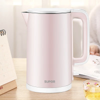 苏泊尔(SUPOR)电热水壶家用烧水壶不锈钢内胆 双层防烫电水壶 商场同款1.5L大容量SW-15S02A