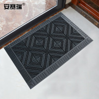 安赛瑞 室外镂空除尘地垫 EVA拼接除尘地垫 拼接式刮泥防滑脚垫 灰色 60×90×2.5cm