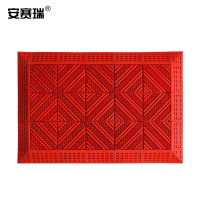 安赛瑞 室外镂空除尘地垫 EVA拼接除尘地垫 拼接式刮泥防滑脚垫 红色 120×180×2.5cm