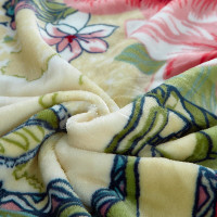 富安娜床上用品单层法兰绒毯家用办公室宿舍午休毛毯 德鲁酒庄 180*200cm