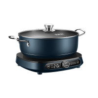 苏泊尔(SUPOR)COCO超薄系列复古多功能电热锅 电磁炉套装 C21-ICD32