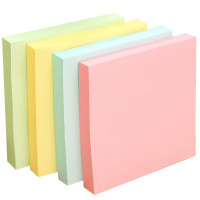 得力 7737 记事贴便利贴标签纸便签纸 76*76mm 颜色随机[16包/组]