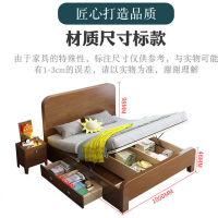 仓迪 中伟(ZHONGWEI)童床单人床宿舍床公寓床(2*1米气压抽屉款)