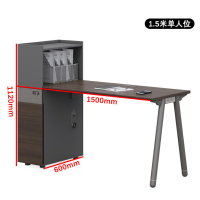 仓迪 恒合(henghe) 伟豪家具 办公桌办公室卡位屏风工位员工电脑办公桌 1.5m单人位