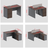 仓迪 恒合(henghe)伟豪家具 职员桌办公员工位简约现代卡座屏风办公桌 1.2M单人短柜