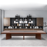 仓迪 大匠传成 会议桌 长桌培训桌办公桌洽谈桌 12人位 XM-WZ-137