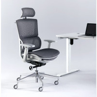 仓迪 恒林家居 人体工学椅 办公椅 可躺舒适书房座椅 HLC-3199 灰框灰色带搁脚