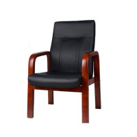 仓迪 恒合(henghe)办公椅老板椅 西皮人体工学四脚椅 加厚双层海绵大班椅 书房椅