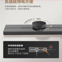 公牛(BULL) GB1轨道插座 可移动插座(500mm轨道+3个适配器) 银色 明装