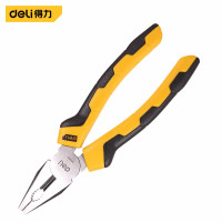 得力(deli) 钢丝老虎钳 双色胶柄钢丝钳老虎钳8英寸经济款 DL2008