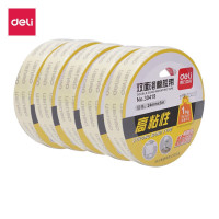 得力 30419 油性双面泡棉胶带双面胶 24mmx3mx1mm (卷) 白色