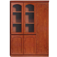 鸿业盛大HY-1208长1200*宽400*高2000mm(±5cm)文件柜木质储物柜带玻璃门
