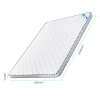 中伟环保椰棕床垫硬棕垫薄棕榈床垫榻榻米床垫子 2000*1500*50mm 公差±5cm