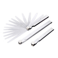 得力(deli) 塞尺14件套(银)100Lx0.05-1.00mmDL9501