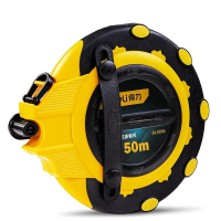 得力(deli)DL9950 盒式皮卷尺三倍速(黄)50mX14.5mm