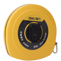 得力(deli)DL9820 皮卷尺纤维(黄)20mX12.5mm