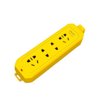 得力(deli)T18299 无线电源插座(黄)2+2组合孔