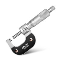 得力(deli)外径千分尺专业电镀(红)0-25mmDL321025