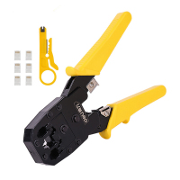 得力(deli)网络钳含剥线刀,水晶头(黄)4/6/8PDL2468