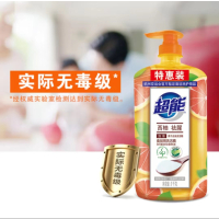 超能 洗洁精离子去油(西柚去腥)餐具果蔬 不伤手1kg(全国)