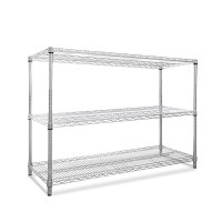 安赛瑞(SAFEWARE)线网货架 碳钢 60.9×35.5×100=3层 承重200kg YX不锈钢色