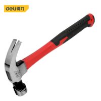 得力(deli)纤维柄羊角锤(黄)13oz DL5013FDL5013F