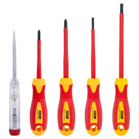 得力(deli)5件绝缘螺丝批套装5件 DL510005