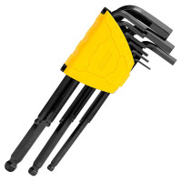 得力(deli)发黑加长球头内六角组套(黑)9件套DL232209H