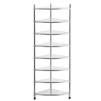 孟氏丽天通用不锈钢(八层)精品层层不锈钢加厚多层洗脸盆架子三角架厨房卫生间落地置物架面盆架(单位:件)