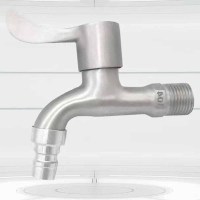 狼之吻 不锈钢水龙头合金拉丝304水龙头户外家用快开水嘴洗衣机水龙头[6分] 20mm