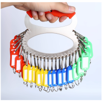 三宇不锈钢钥匙盘钥匙圈钥匙板可标记钥匙牌钥匙环扣(钥匙盘+标记牌)28位(单位:个)