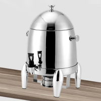 伟纳斯自助餐果汁豆浆牛奶壶酒店早餐保温牛奶鼎咖啡壶12升+酒精款不锈钢壶