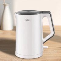 美的(Midea)电水壶304不锈钢1.5升水壶开水壶 双重防烫大容量HJ1522
