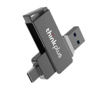 联想(Lenovo) MU251 U盘金属双接口 商务优盘 USB\/Type-C手机电脑两用黑色 128G