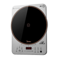美的(Midea)电磁炉 家用2200W大功率 大火包锅 火锅炉炫彩加大面板 大线圈电磁炉灶 智能定时 MC-CLC22