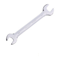 得力(deli)镜面双开口扳手铬钒钢(银)13x16mmDL33314