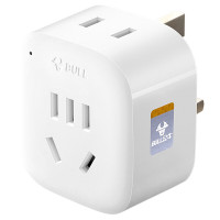 公牛(BULL)GN-L01E 电源转换器插座 转换插头 英标转国标一转二