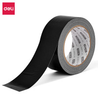 得力(deli) 强力布基胶带 48mm*20m*230μm单卷耐磨防水易手撕 黑色52003