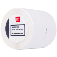得力(deli) 11913 铜版纸不干胶条码标签打印纸500张 /卷