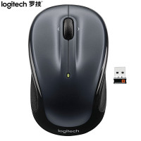 罗技(Logitech)M325 鼠标 无线鼠标 办公鼠标 对称 鼠标 优联 黑色 带无线2.4G接收器