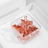 得力 78205 玫瑰金长尾夹(32mm*2只+25mm*5只+19mm*12只+15mm*25只)44只/组合装