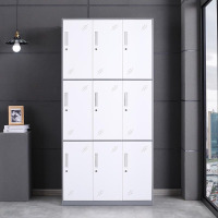 企诺 九门更衣柜员工柜铁皮柜带锁储物柜加厚 900*500*1850